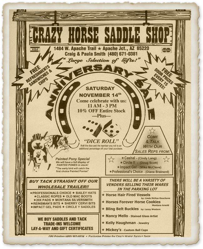 Crazy Horse Sale